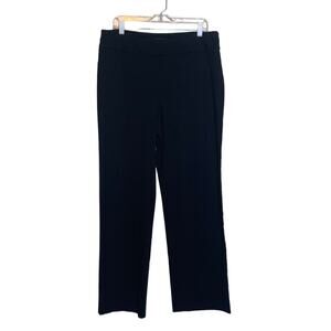 Ashley Stewart Black Pullup Wide Legs Pants Size 16 Tall
